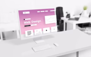 web-design-studio-page-layout-elements-hover-front-modern-computer-display-studio-office_176814-2077