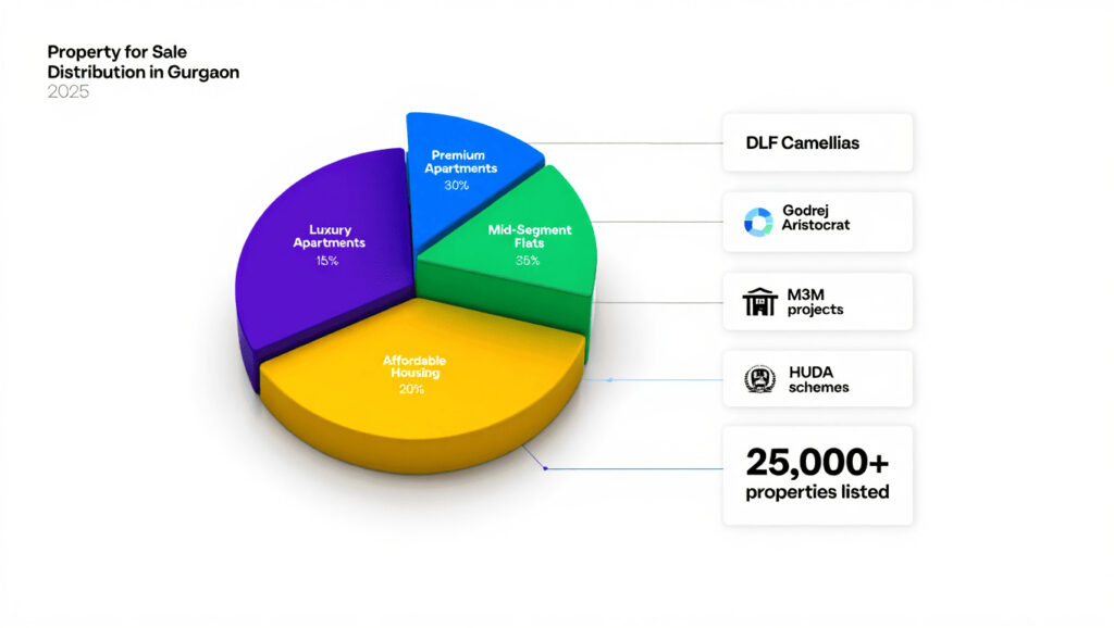 Property in Gurgaon 2026 complete investment guide header image: modern apartment skyline, price trends graph, RERA verified projects, ₹16,186/sq ft