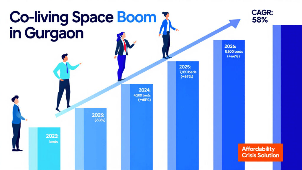 Property in Gurgaon 2026 complete investment guide header image: modern apartment skyline, price trends graph, RERA verified projects, ₹16,186/sq ft